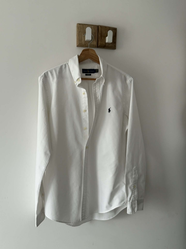 Biała koszula Polo Ralph Lauren M Slim Fit 100% bawełna oxford