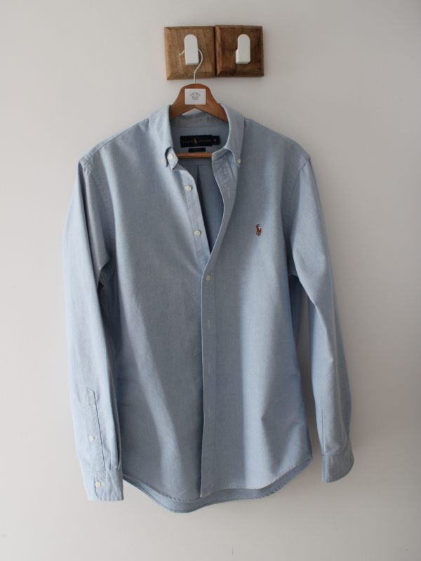 Minimalistyczna koszula Polo Ralph Lauren M Slim Fit 100% oxford cotton