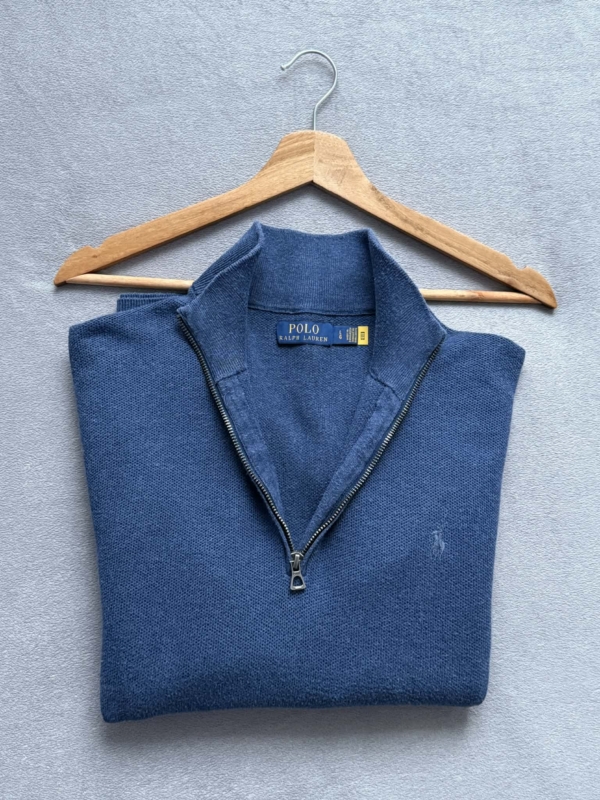 Polo Ralph Lauren – Sweter Piqué 1/4 Zip (Półgolf) – 100% Bawełna